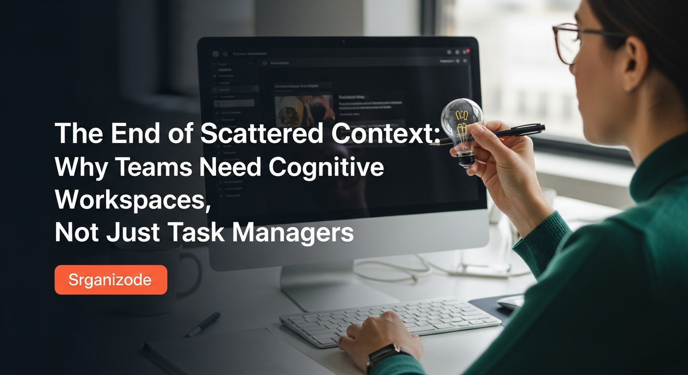 MindMesh Magazine hero image for The End of Scattered Context: Why Teams Need Cognitive Workspaces, Not Just Task Managers