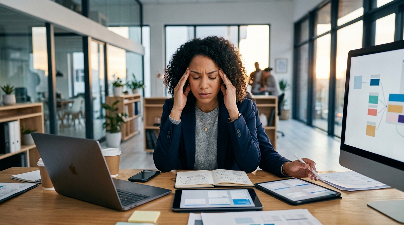 MindMesh Magazine hero image for The Multi-Hat Trap: Why Doing Everything Is Keeping You From Getting Anything Done